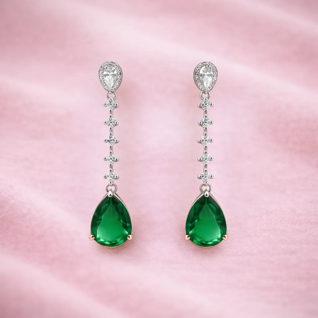 Elegant earrings with emeralds S (3).webp