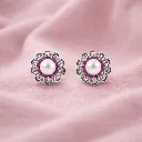 Pearl Rosette Stud Earrings S (2).webp