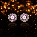Pearl Rosette Stud Earrings S (1).webp