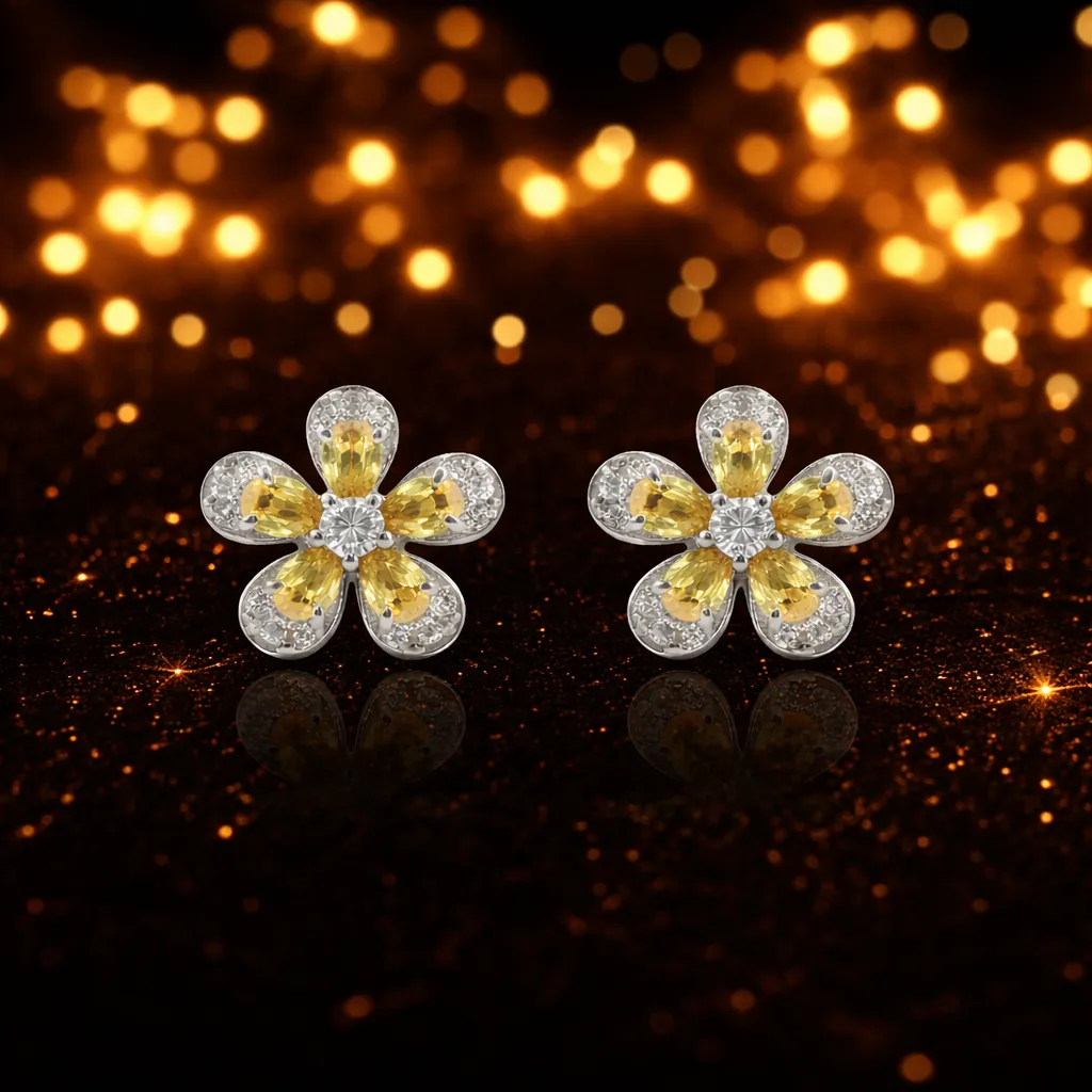 Celeste Floral Emerald Studs S (3).webp