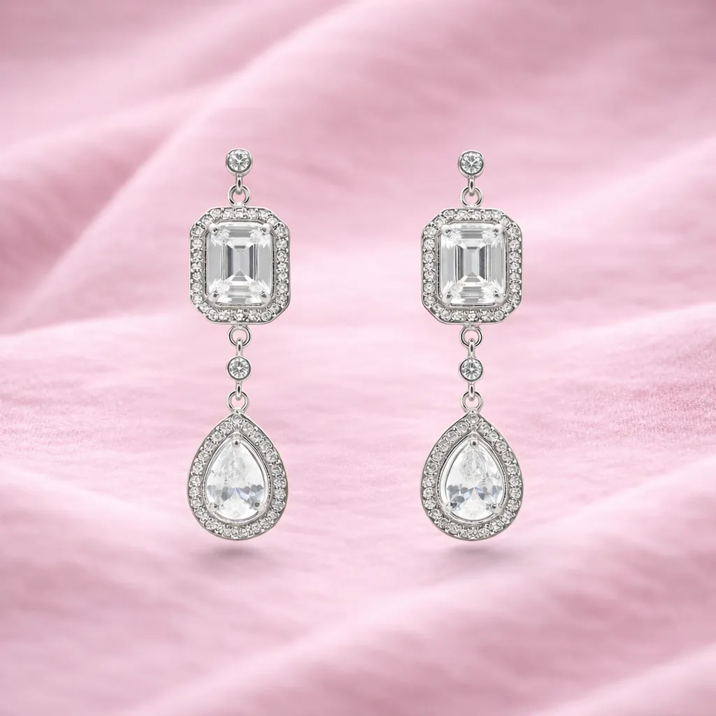 Celestia Emerald-Cut Teardrop Earrings S (2).webp