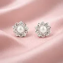 Pearl Rosette Stud Earrings S (2).webp