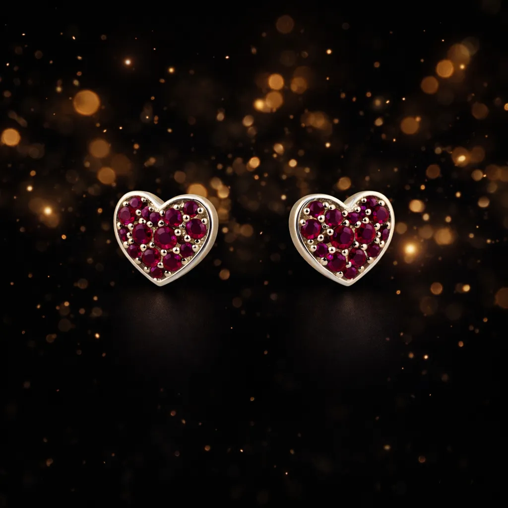 Ruby Heart Stud Earrings S (2).webp