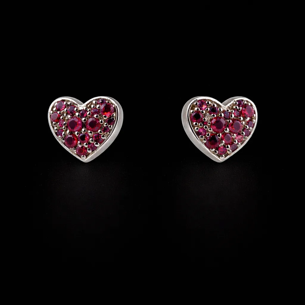 Ruby Heart Stud Earrings S (4).webp