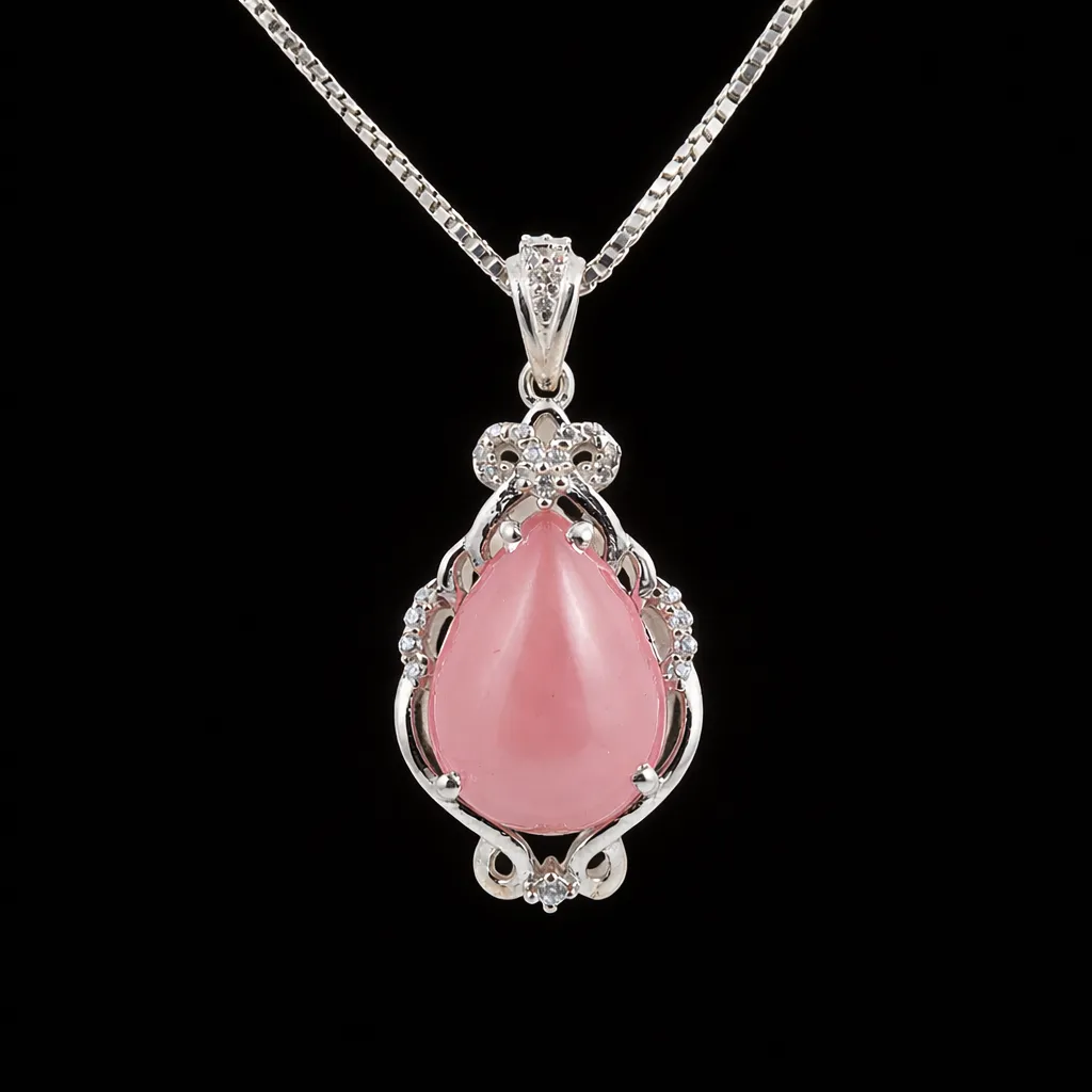 Elegant pendant with rose quartz S (4).webp