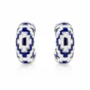 Azura Enamel Hoop Earrings (TKC-S925-ER-0031)