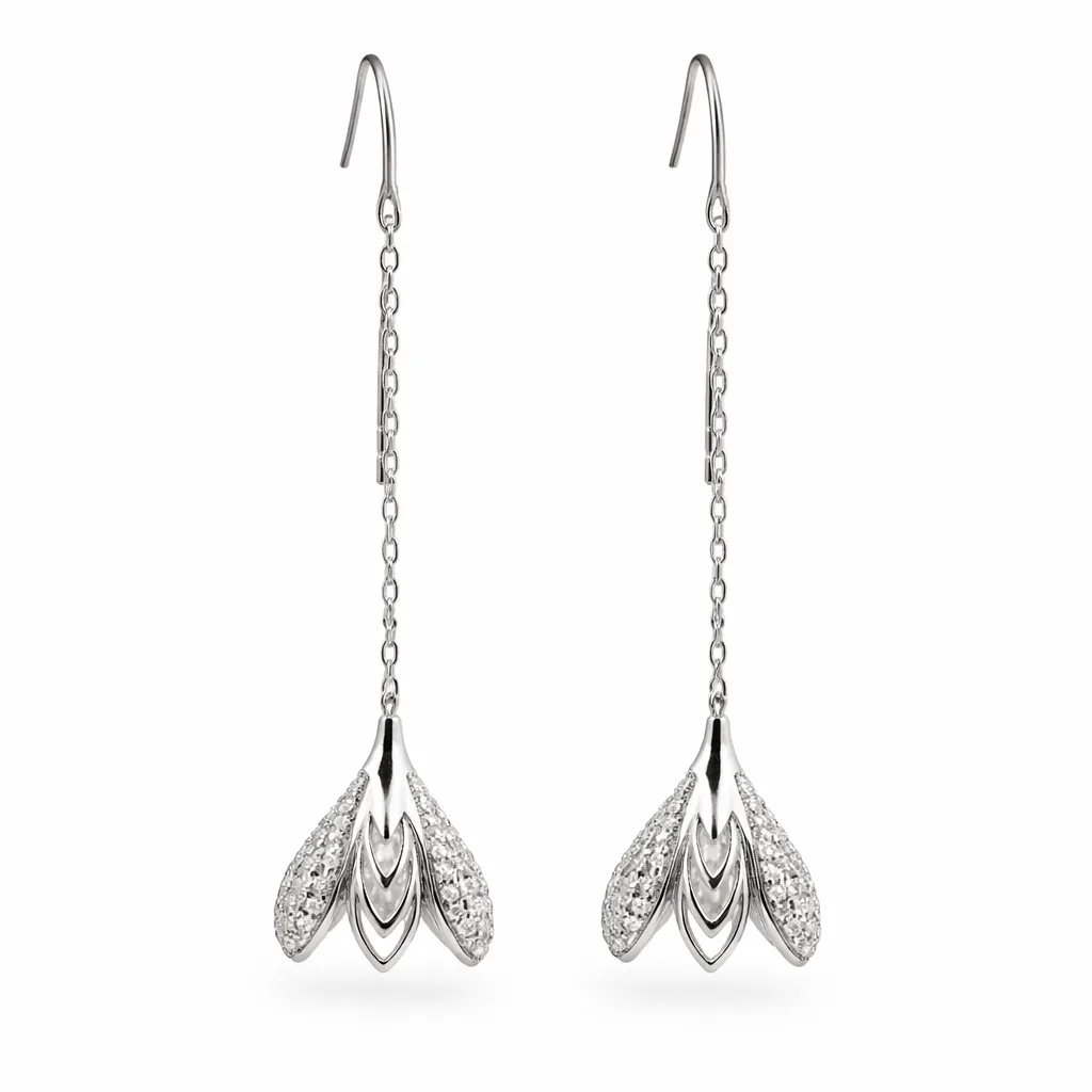 Celestia Lotus Chain Drops (TKC-S925-ER-0034)