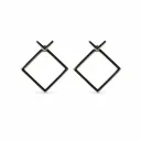Geo Frame Stud Earrings (TKC-S925-ER-0035)