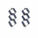 Azure Link Stud Earrings (TKC-S925-ER-0037)