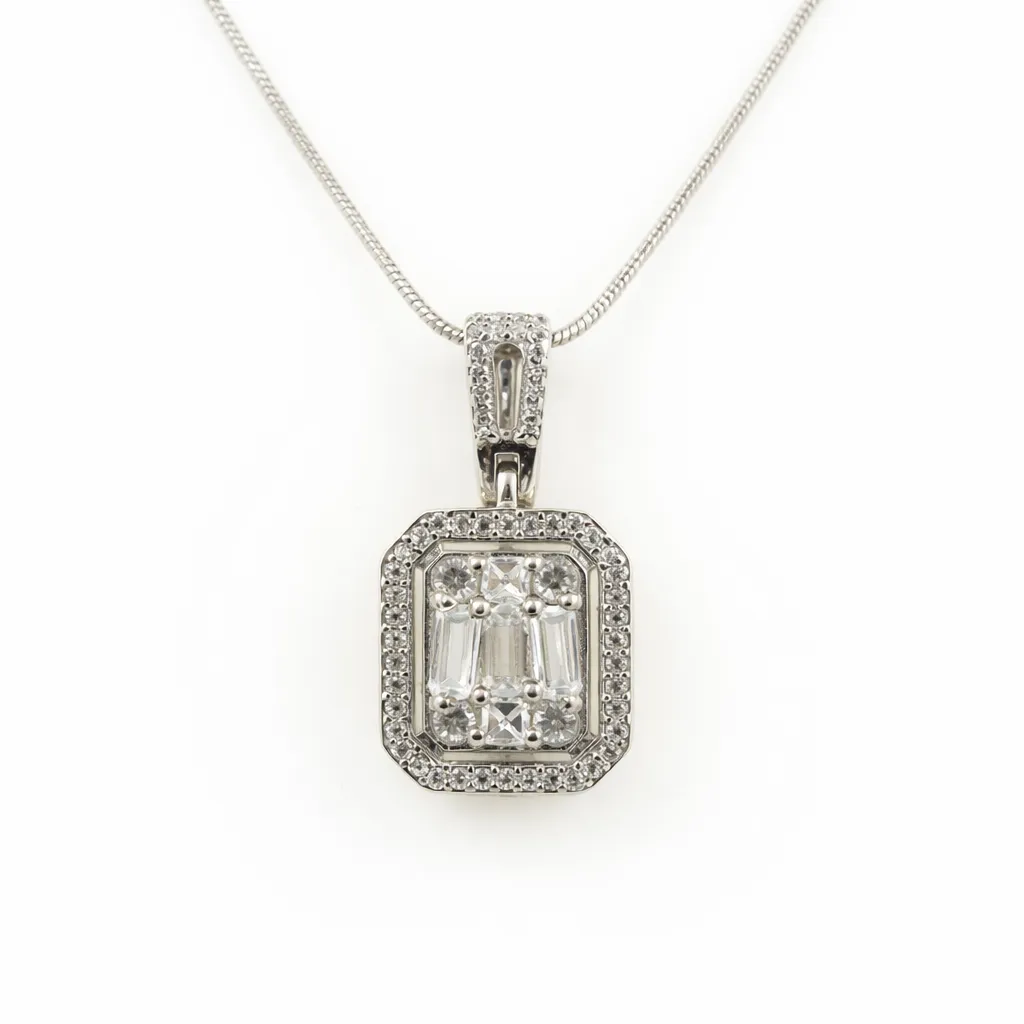 Eterna Radiance Halo Pendant (TKC-S925-P-0003)