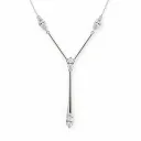 Aurora V-Drop Crystal Pendant (TKC-S925-P-0005)