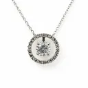 Celeste Spark Halo Pendant (TKC-S925-P-0006)