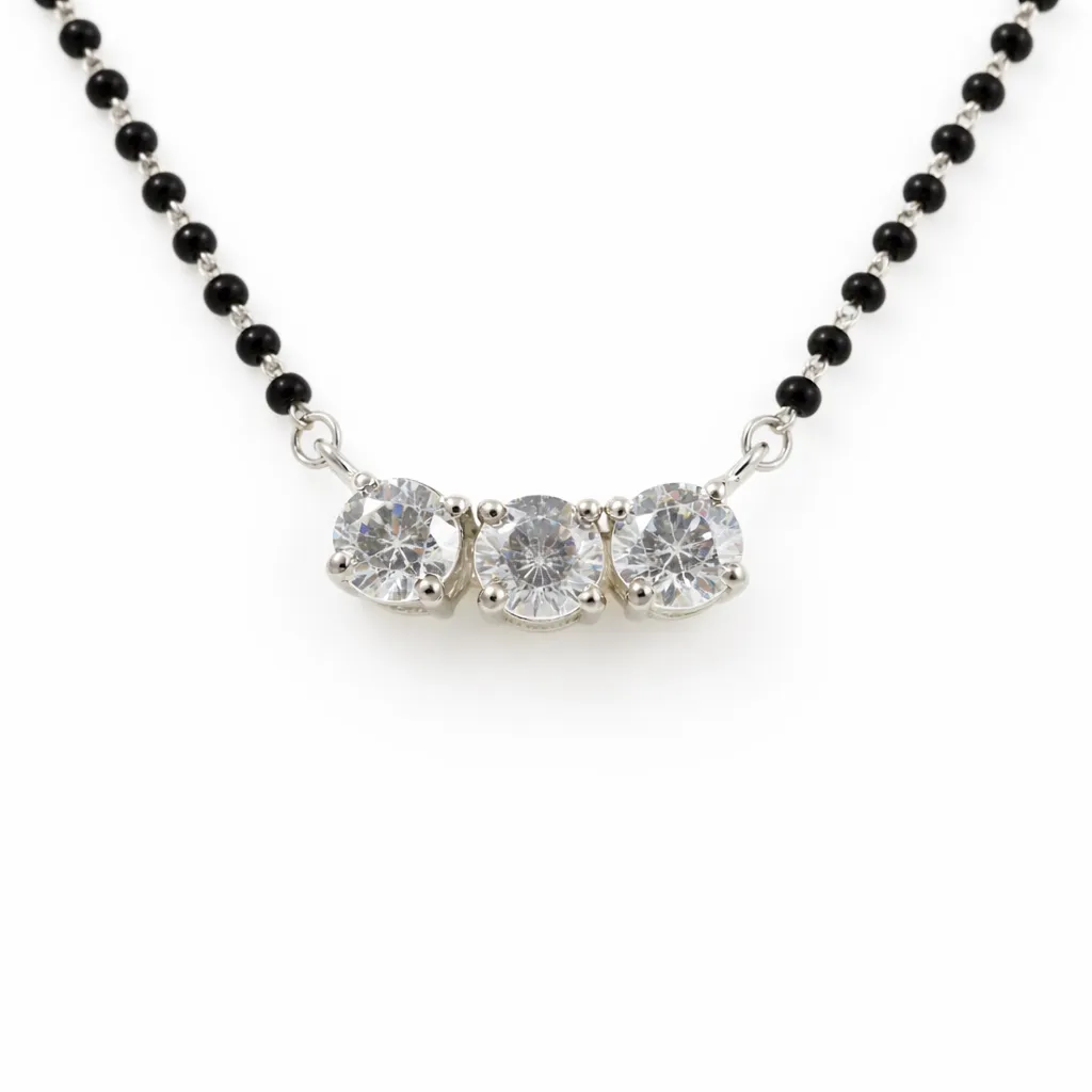 Trinity Spark Mangalsutra Pendant (TKC-S925-P-0010)