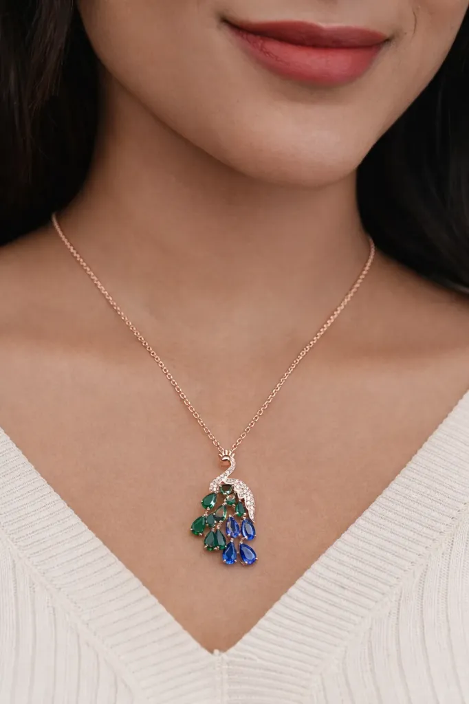 Peacock Aura Pendant