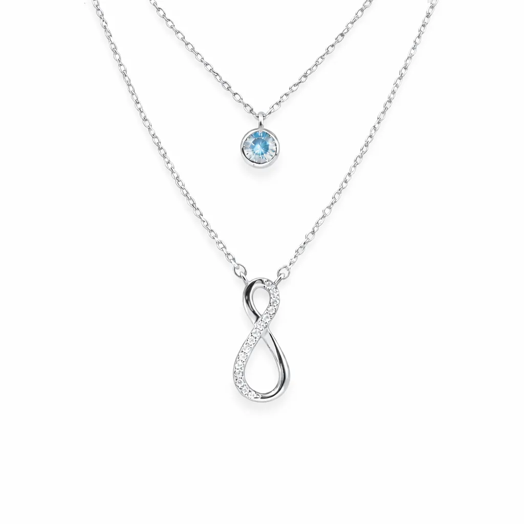 Eterna Infinity Duo Pendant (TKC-S925-P-0022)