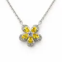 Golden Petal Bloom Pendant (TKC-S925-P-0023)
