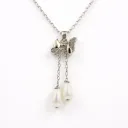 Butterfly pendant with pearls (TKC-S925-P-0030)