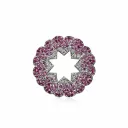 Sapphire floral pendant (TKC-S925-P-0032)