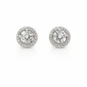 Eterna Spark Halo Studs (TKC-S925-ER-0014)