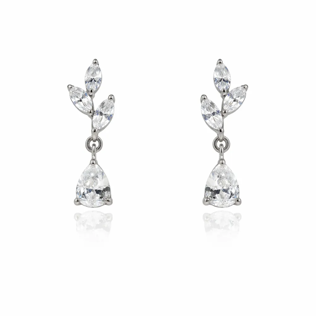 Eterna Teardrop Drops (TKC-S925-ER-0017) (Silver)