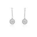 Celeste Circle Drop Earrings (TKC-S925-ER-0019)